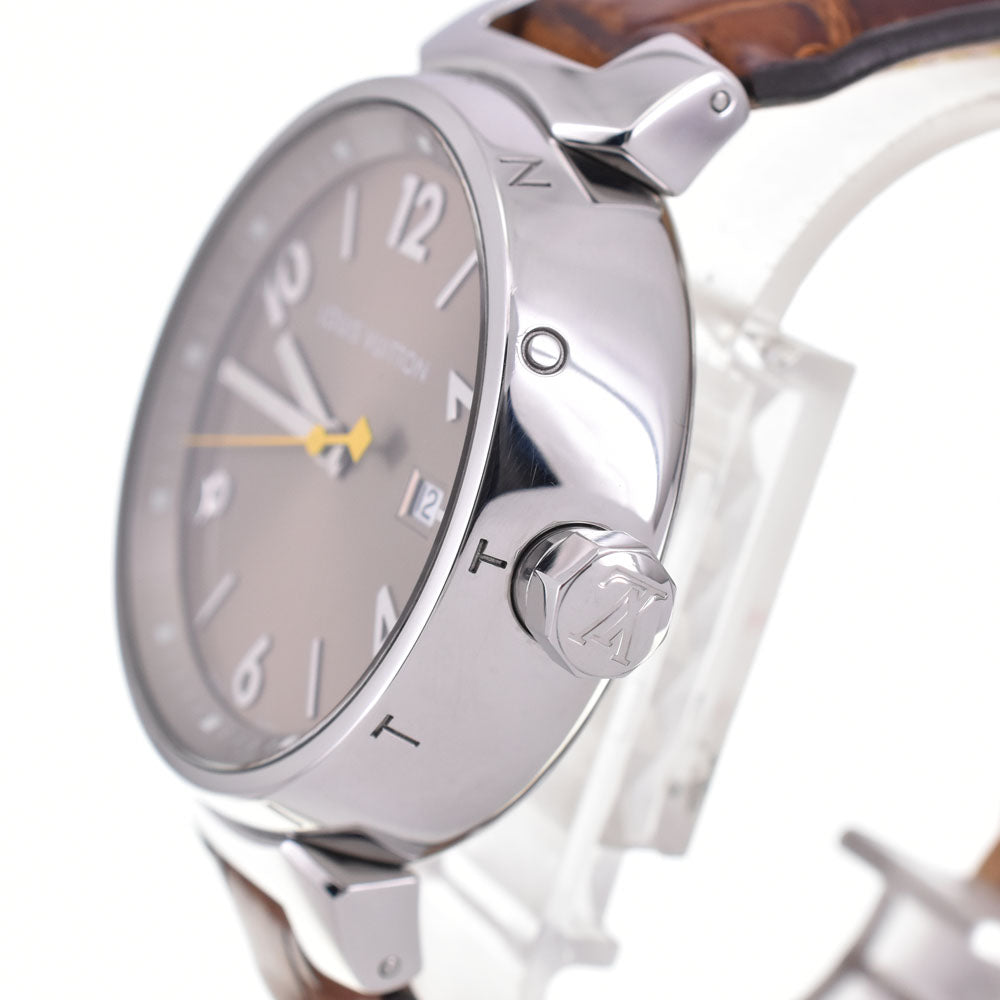 LOUIS VUITTON Tambour Q1112 Date Brown Dial Quartz Men's
 Watch R#143738