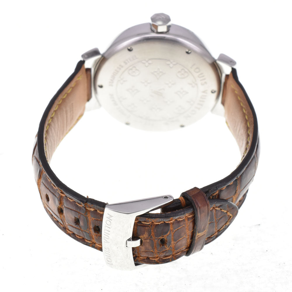 LOUIS VUITTON Tambour Q1112 Date Brown Dial Quartz Men's
 Watch R#143738