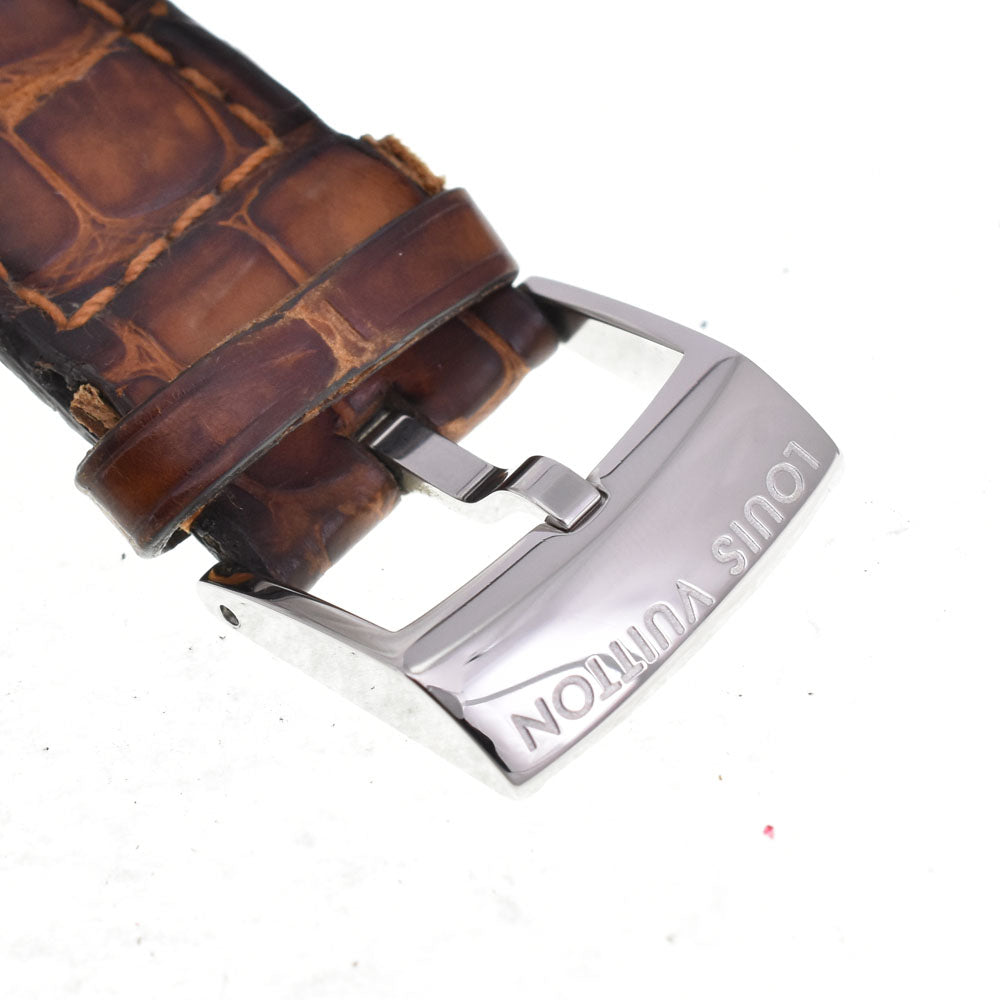 LOUIS VUITTON Tambour Q1112 Date Brown Dial Quartz Men's
 Watch R#143738