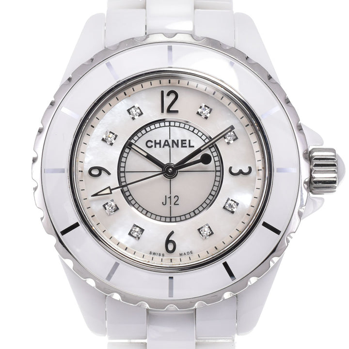 CHANEL J12 H2422 8P diamond White shell Dial Quartz Ladies
 Watch Q#143741