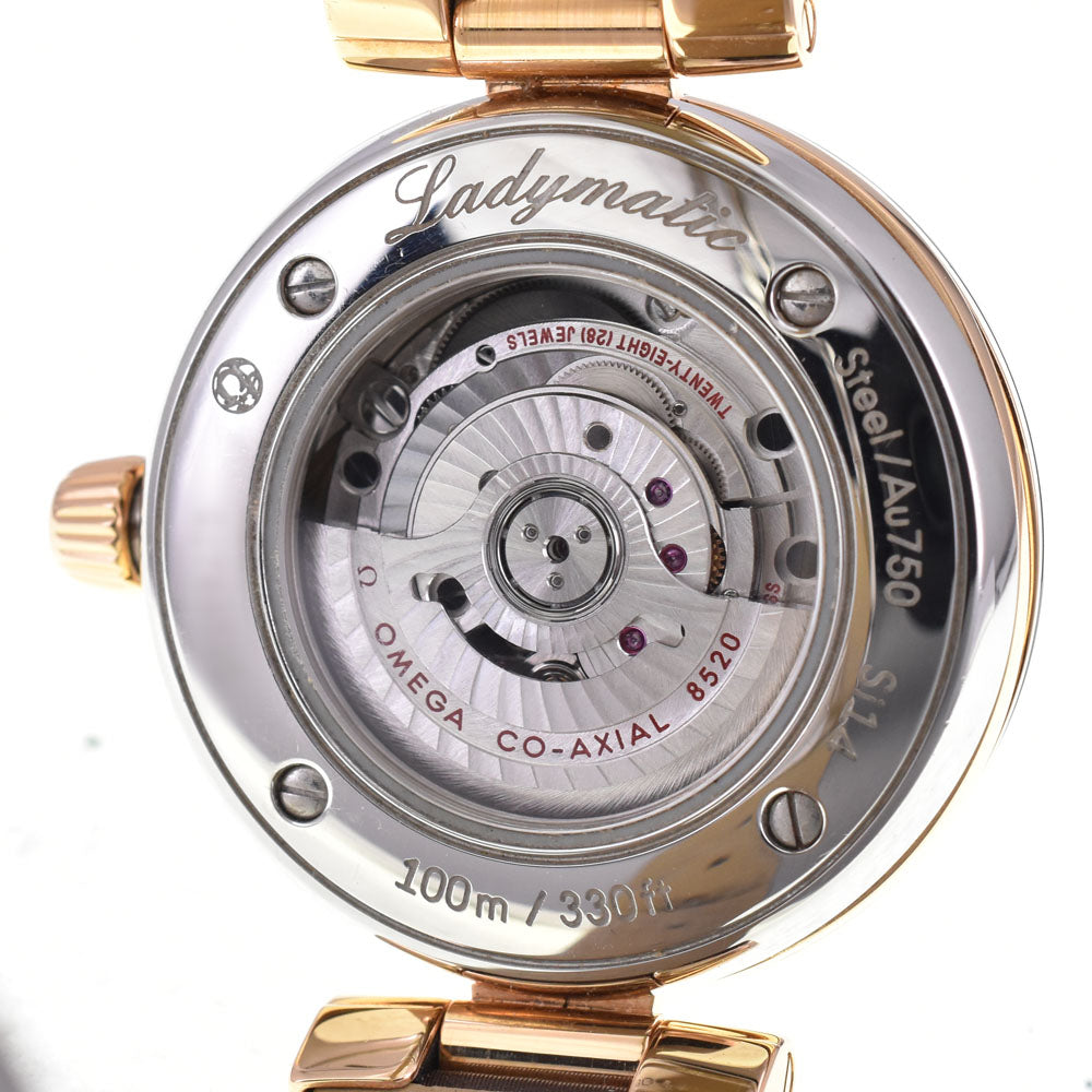 OMEGA De Ville Ladymatic 425.27.34.20.63.001 Stainless Steel/K18RG/Diamond Brown Dial Automatic Ladies
 Watch Q#143743