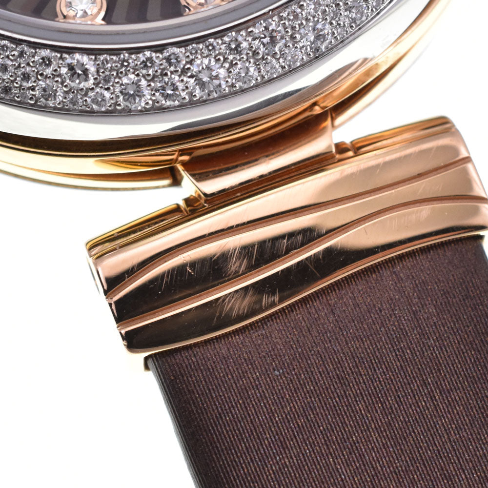 OMEGA De Ville Ladymatic 425.27.34.20.63.001 Stainless Steel/K18RG/Diamond Brown Dial Automatic Ladies
 Watch Q#143743