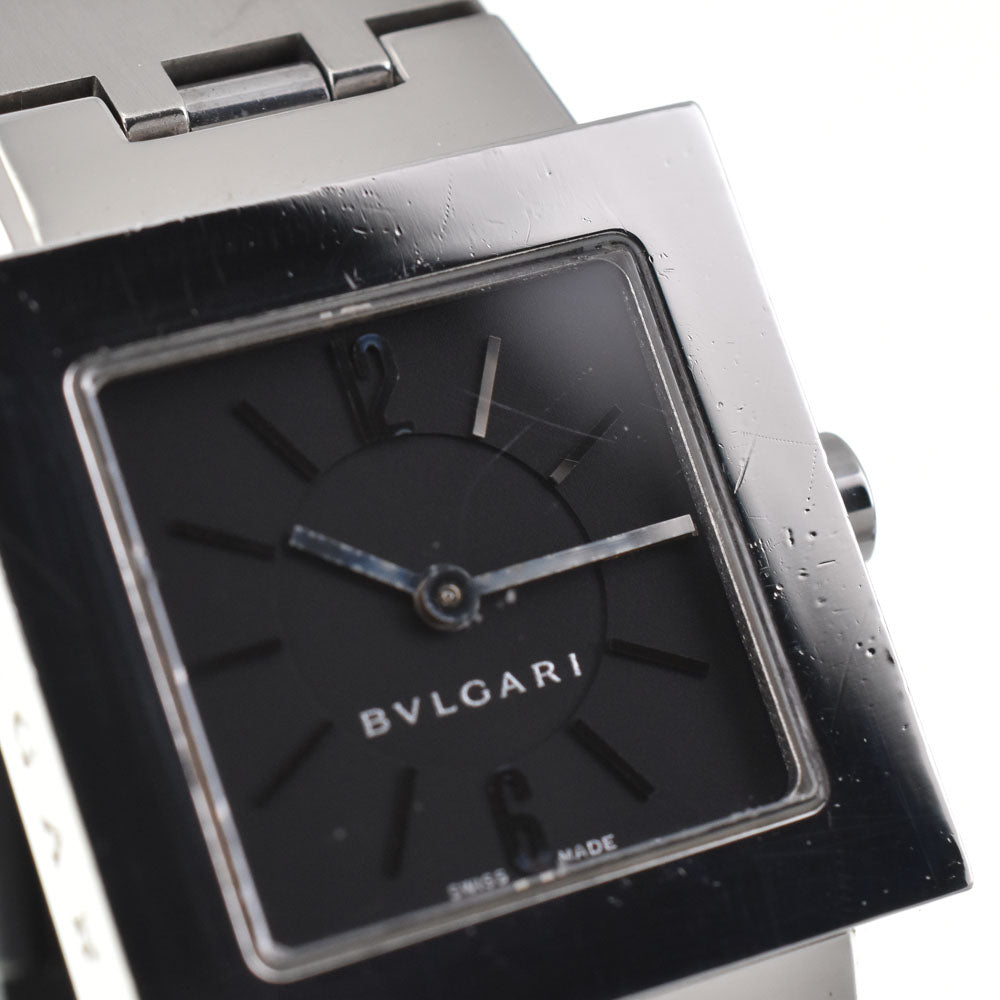BVLGARI Quadlard SQ22SS black Dial Quartz Ladies
 Watch R#143745