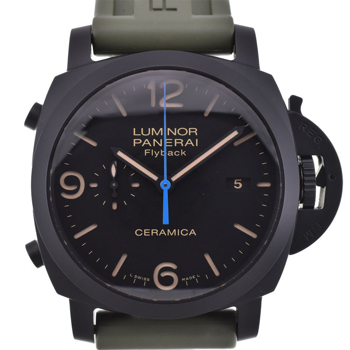 PANERAI Luminor 1950 Chrono Flyback PAM00580 Ceramica Small Second Date black Dial Automatic Men's
 Watch R#143750