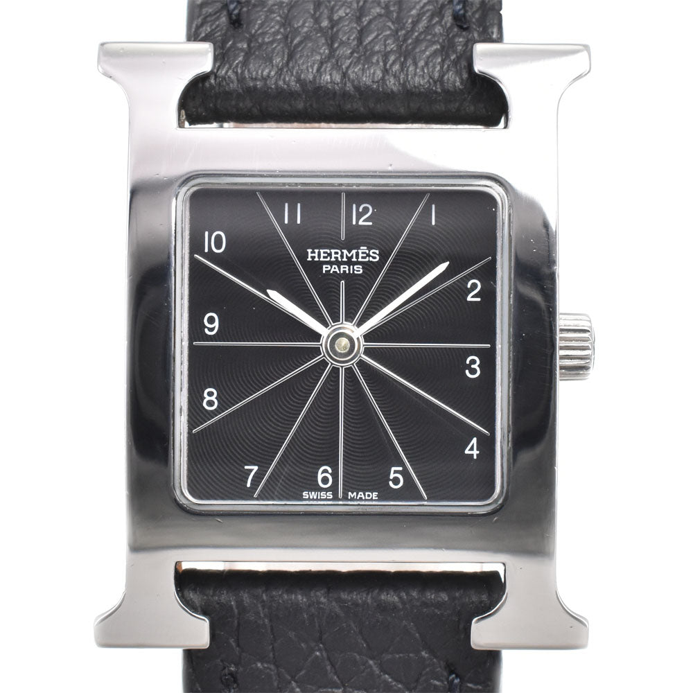 HERMES H watch HH1.201 black Dial Quartz Ladies
 Watch I#143755