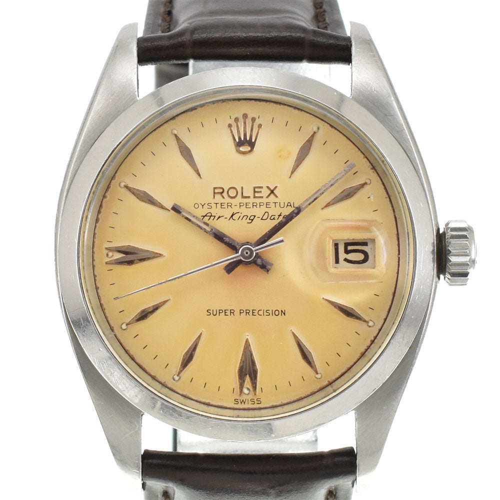 ROLEX Air King Oyster Perpetual 5700 Cal.1530 Silver Dial Automatic Men's
 Watch A#143759