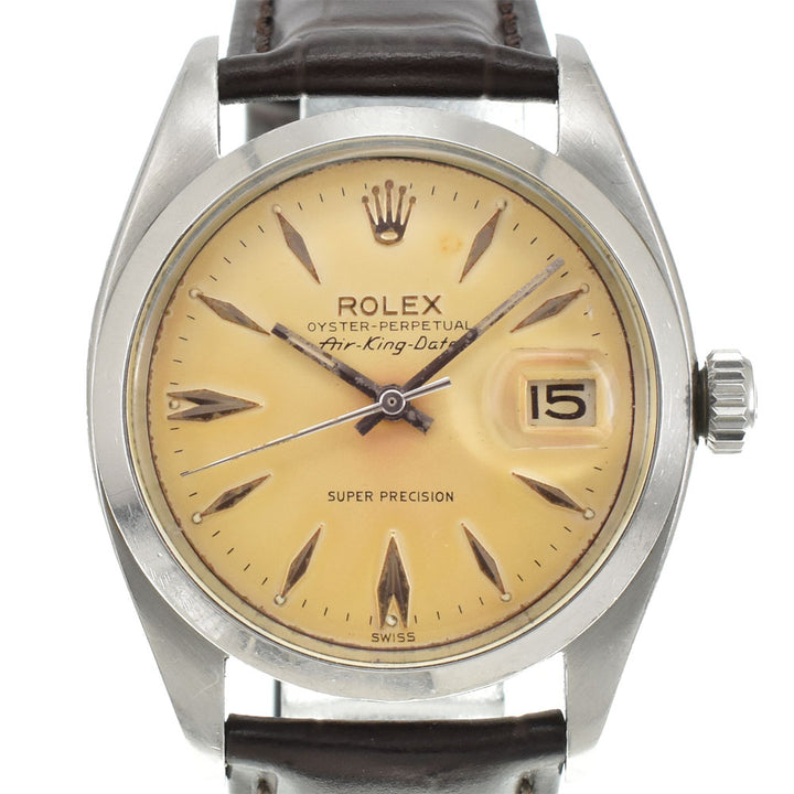 ROLEX Air King Oyster Perpetual 5700 Cal.1530 Silver Dial Automatic Men's
 Watch A#143759