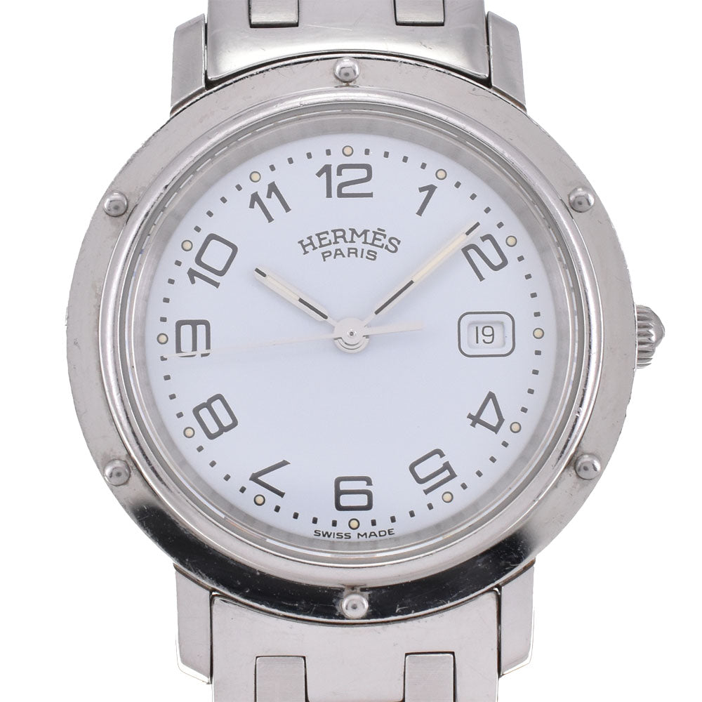 HERMES Clipper CL4.410 Date D buckle white Dial Quartz Unisex
 Watch A#143762