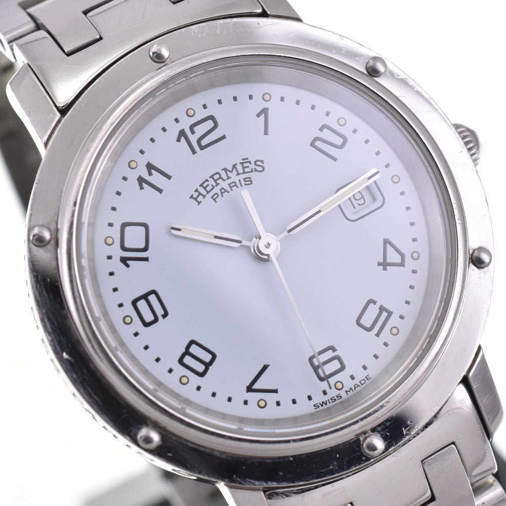 HERMES Clipper CL4.410 Date D buckle white Dial Quartz Unisex
 Watch A#143762