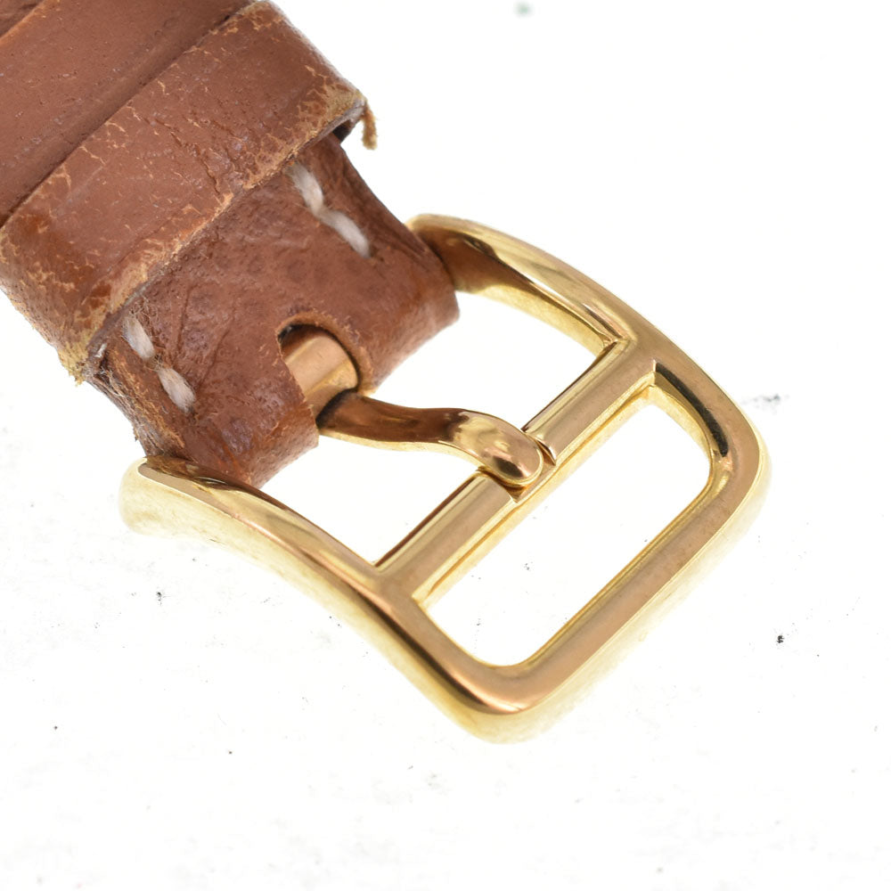 HERMES Kelly watch Gold Plated / Leather white Dial Quartz Ladies
 Watch R#143763