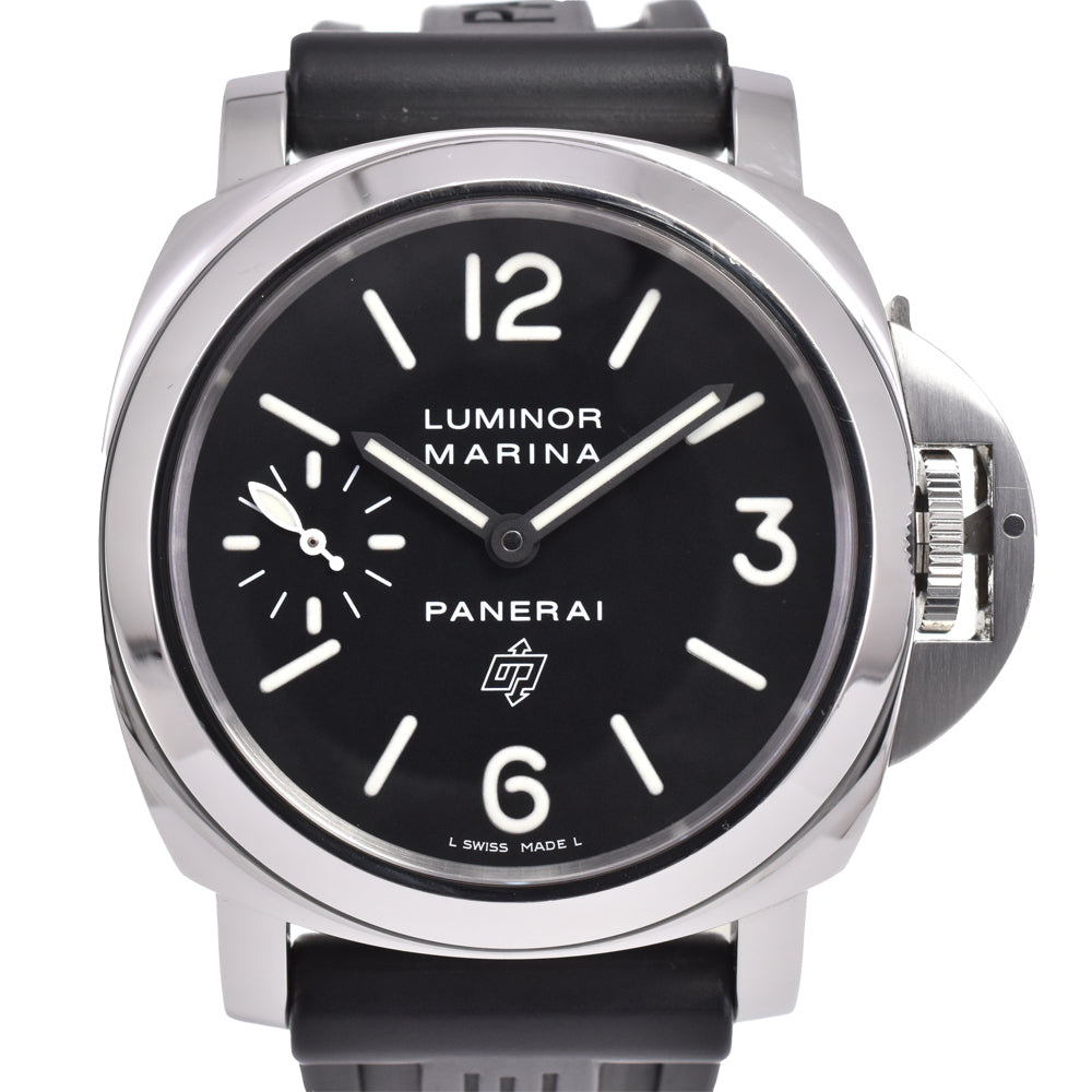 with paper PANERAI Luminor Marina logo PAM00005 Small second black Dial Hand Winding Men's
 Watch E#143765