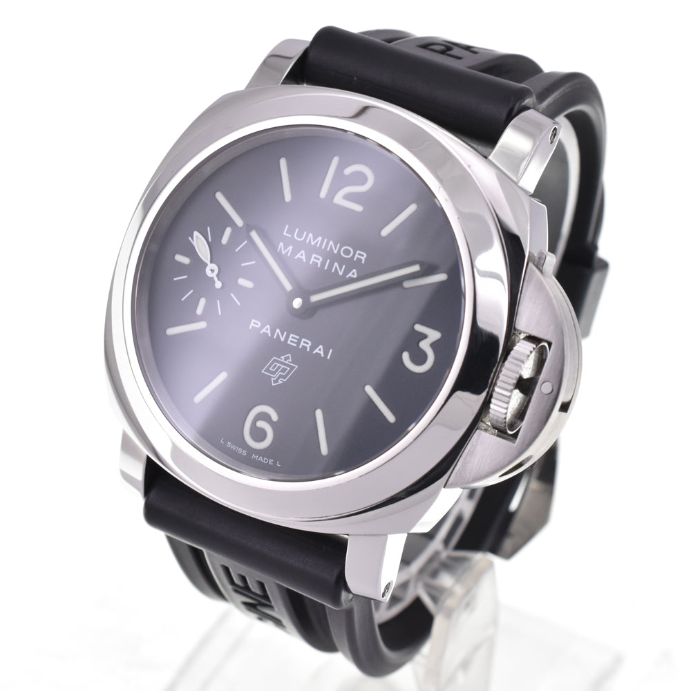 with paper PANERAI Luminor Marina logo PAM00005 Small second black Dial Hand Winding Men's
 Watch E#143765