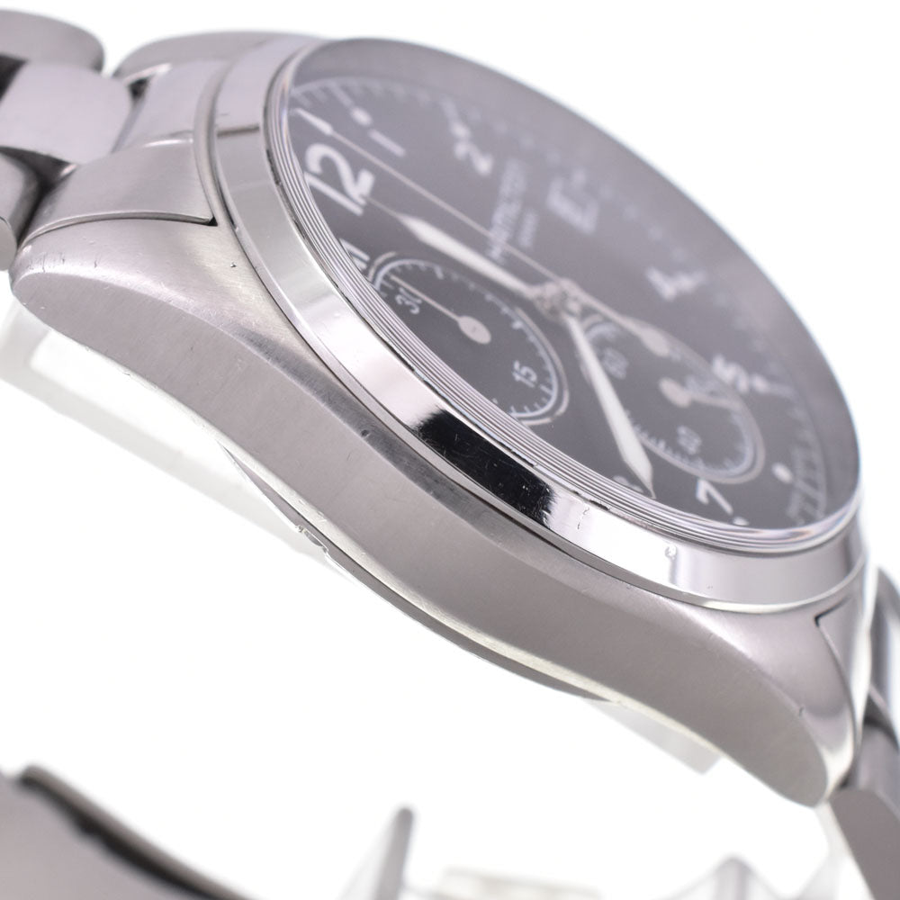 with paper HAMILTON Khaki pilot H765120 Chronograph Date black Dial Quartz Men's
 Watch R#143768