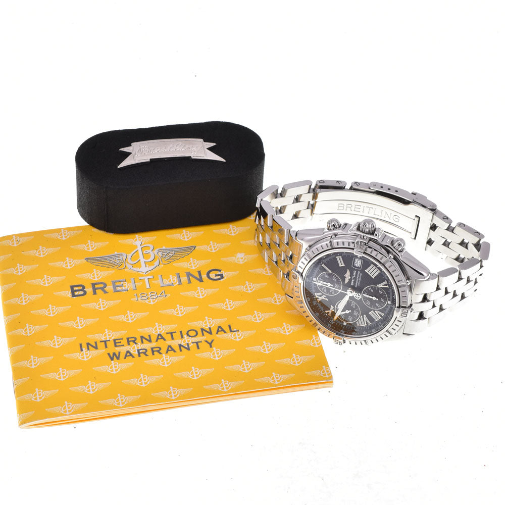 with paper BREITLING Crosswind A13355 Chronograph black Dial Automatic Men's
 Watch R#143769