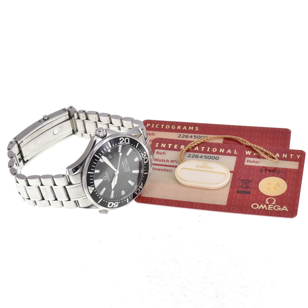 with paper OMEGA Seamaster Professional 300M 2264.50 Date black Dial Quartz Men's
 Watch A#143770