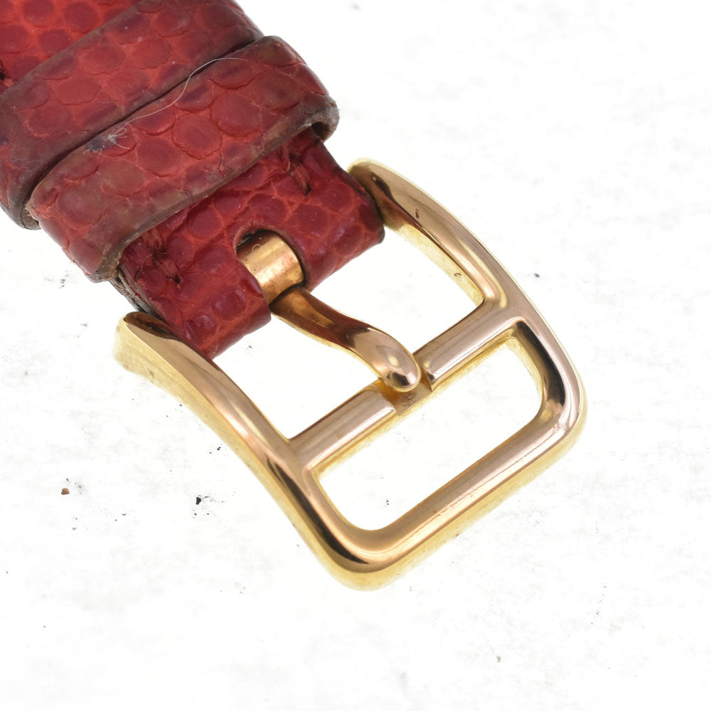 HERMES Kelly watch Gold Plated / Leather Red Dial Quartz Ladies
 Watch A#143783