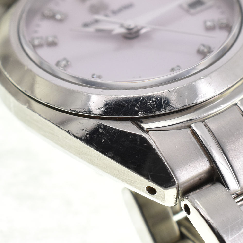 SEIKO GS Grand Seiko STGF077/4J52-0AC0 Diamond index Pink shell Dial Quartz Ladies
 Watch R#143784