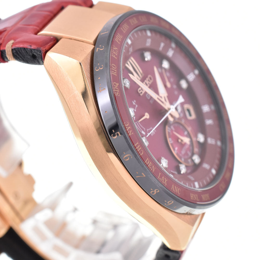 SEIKO Astron Executive Line SBXB158/8X53-0BA0 wine-red Dial GPS Solar Men's
 Watch C#143788