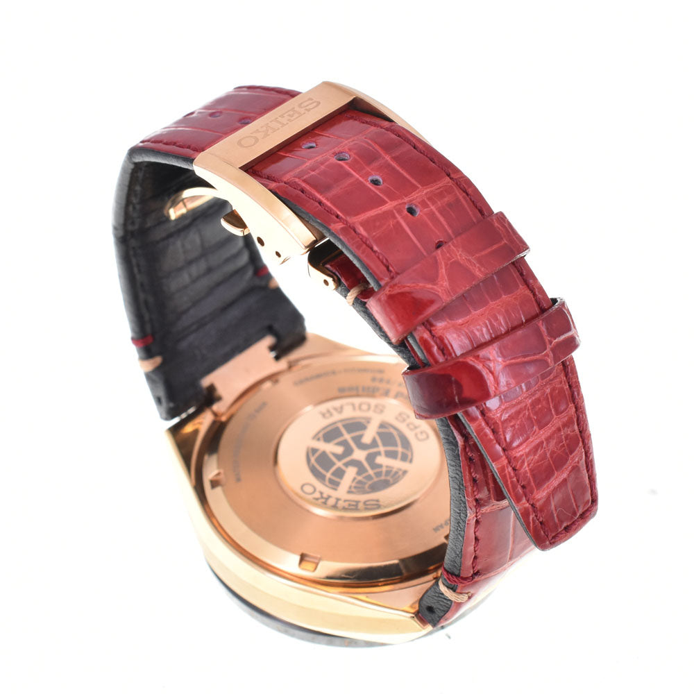 SEIKO Astron Executive Line SBXB158/8X53-0BA0 wine-red Dial GPS Solar Men's
 Watch C#143788