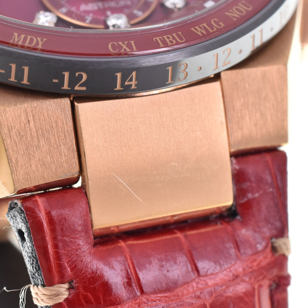 SEIKO Astron Executive Line SBXB158/8X53-0BA0 wine-red Dial GPS Solar Men's
 Watch C#143788