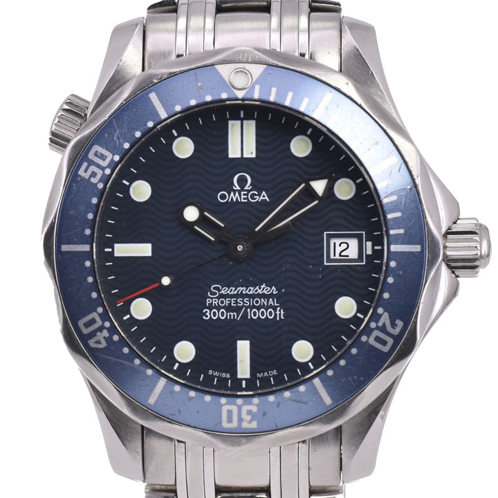 OMEGA Seamaster 300m 2561.80 Date blue Dial Quartz Boy's
 Watch R#143797