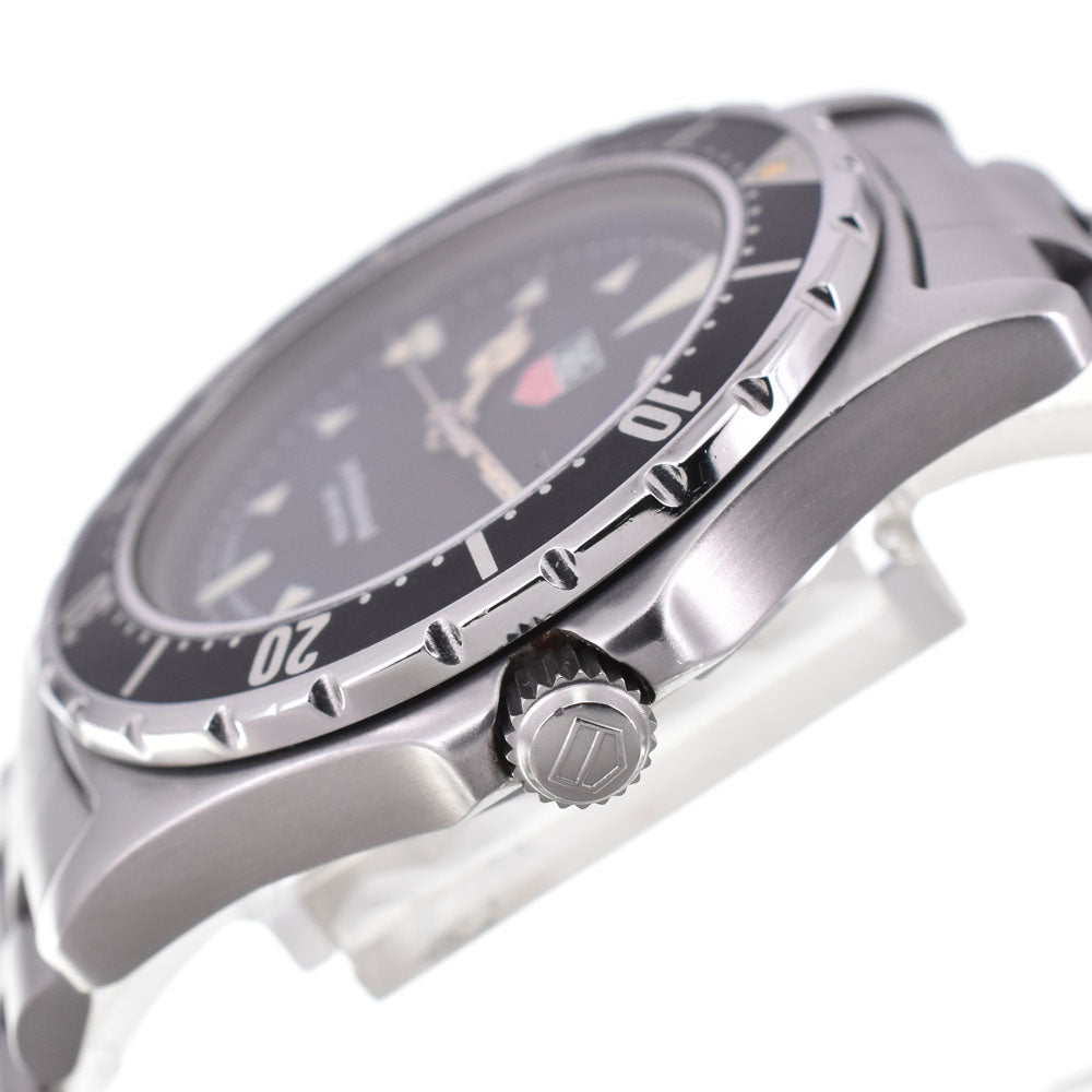 TAG HEUER 2000 Series Professional 200m 973.006F vintage Date black Dial Quartz Men's
 Watch Q#143798