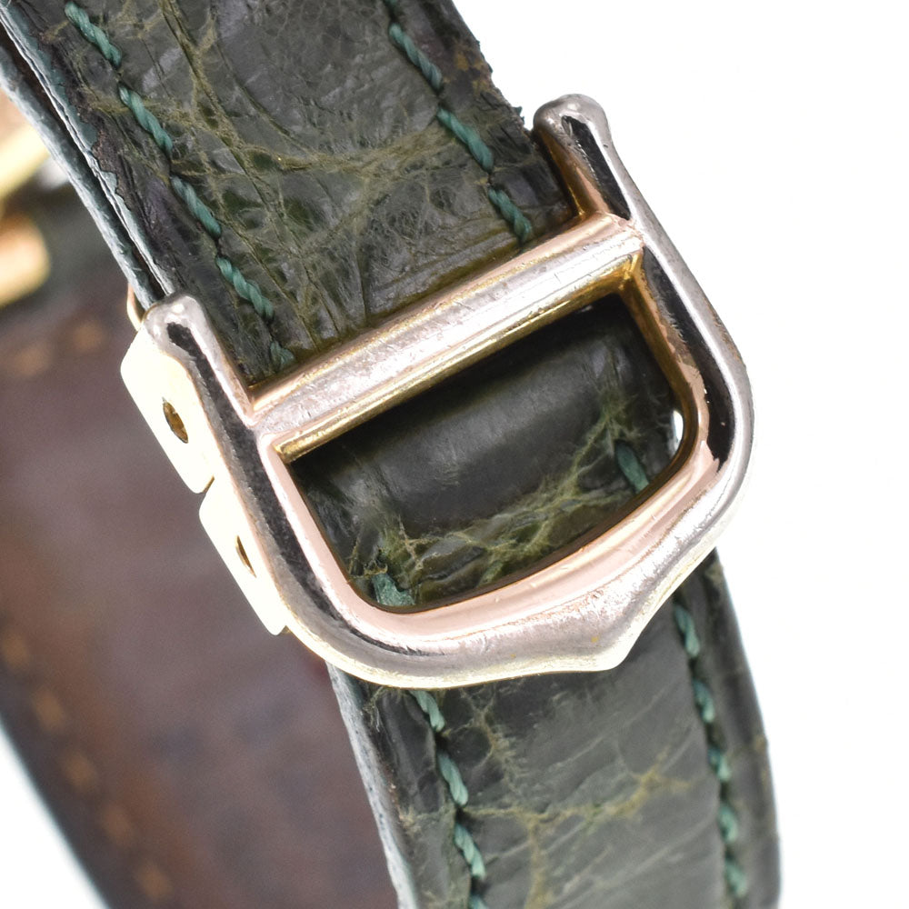 with paper CARTIER Must Vendome SM 590004 SV925 (Gold Plated) / Leather Silver Dial Quartz Ladies
 Watch P#143804