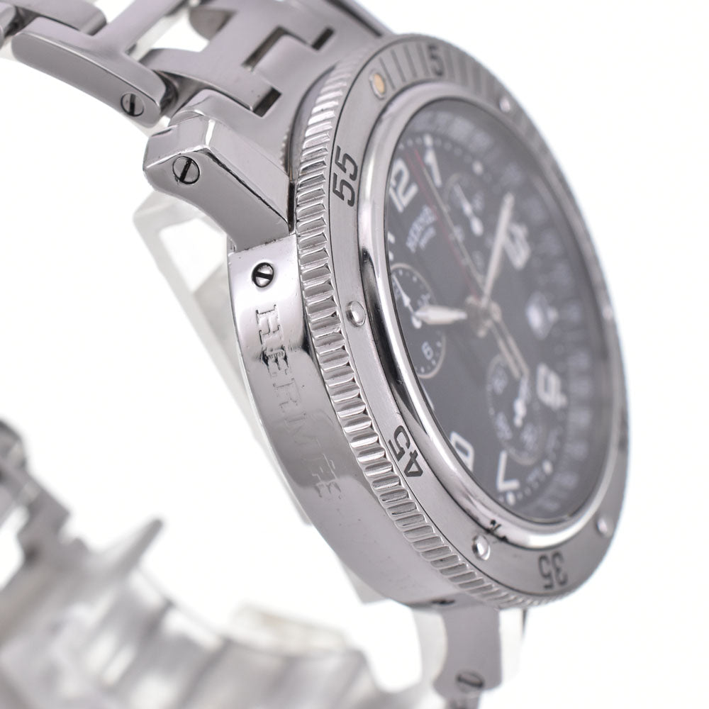 HERMES Clipper diver CL2.910 Chronograph Date black Dial Quartz Men's
 Watch A#143806