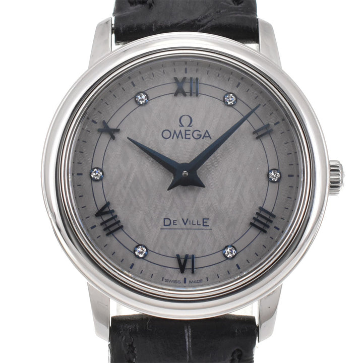 OMEGA De Ville Prestige 424.13.27.60.56.001 6P diamond gray Dial Quartz Ladies
 Watch R#143881