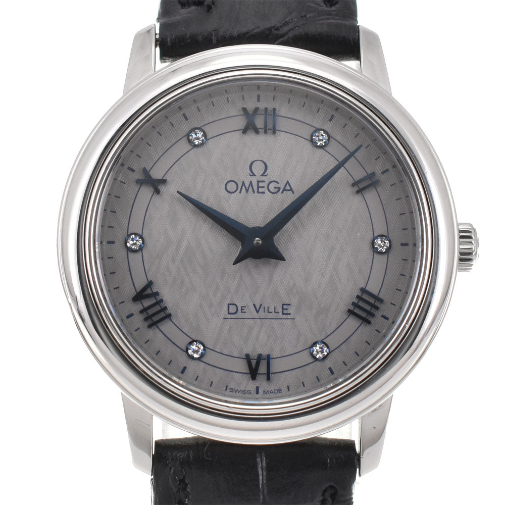 OMEGA De Ville Prestige 424.13.27.60.56.001 6P diamond gray Dial Quartz Ladies
 Watch R#143881