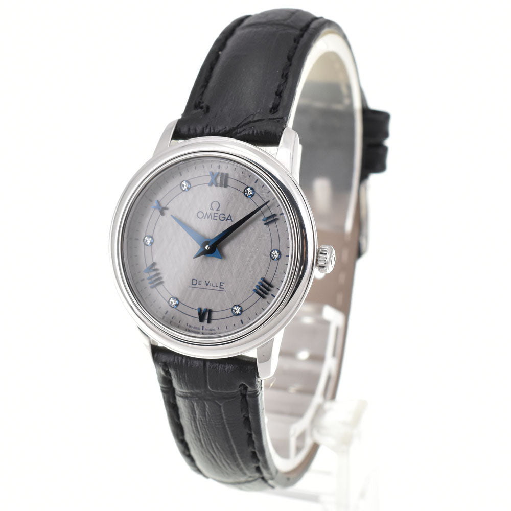 OMEGA De Ville Prestige 424.13.27.60.56.001 6P diamond gray Dial Quartz Ladies
 Watch R#143881