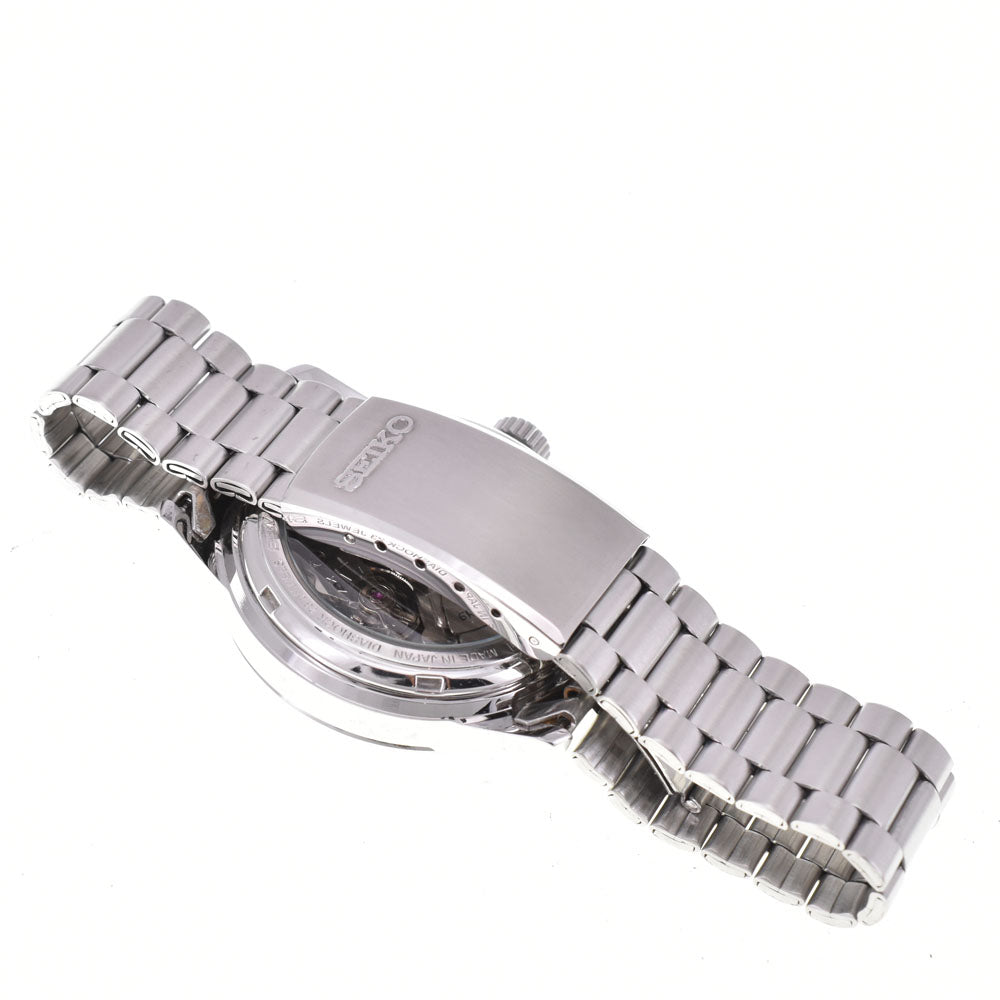 SEIKO Spirit mechanical SCVS011/6R15-00B0 see-through back black Dial Automatic Men's
 Watch R#143811