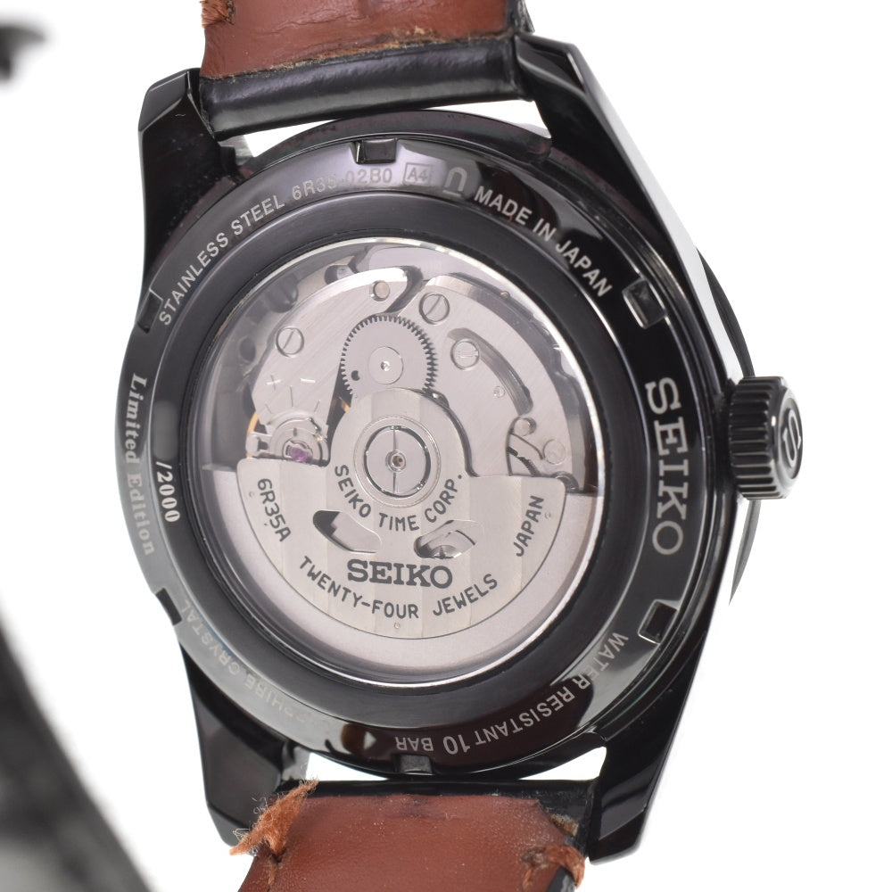 with paper SEIKO Presage SARX101 Ichikawa Danjuro persimmon color Dial Automatic Men's
 Watch P#143815