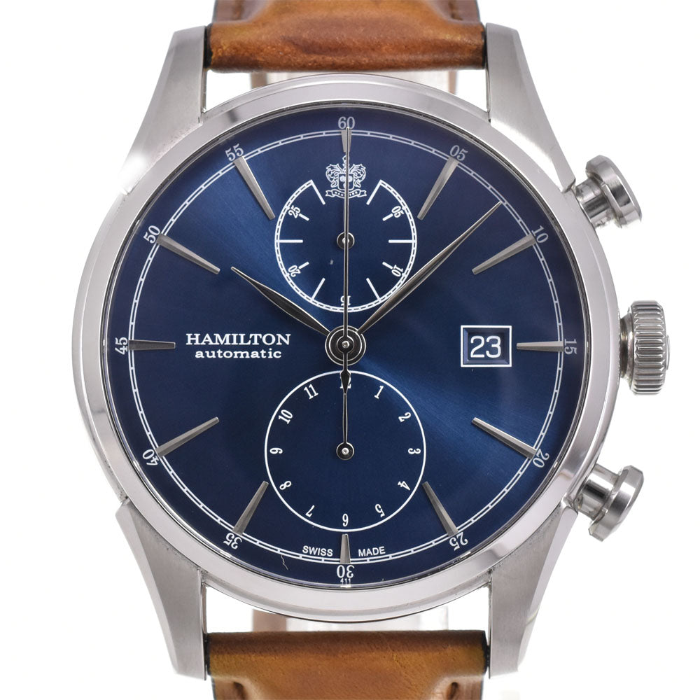 HAMILTON Jazz Master Spirit of Liberty H324161 Chronograph Date blue Dial Automatic Men's
 Watch A#143831