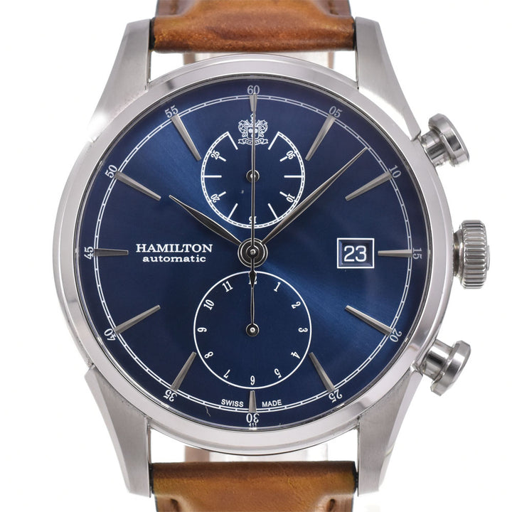 HAMILTON Jazz Master Spirit of Liberty H324161 Chronograph Date blue Dial Automatic Men's
 Watch A#143831