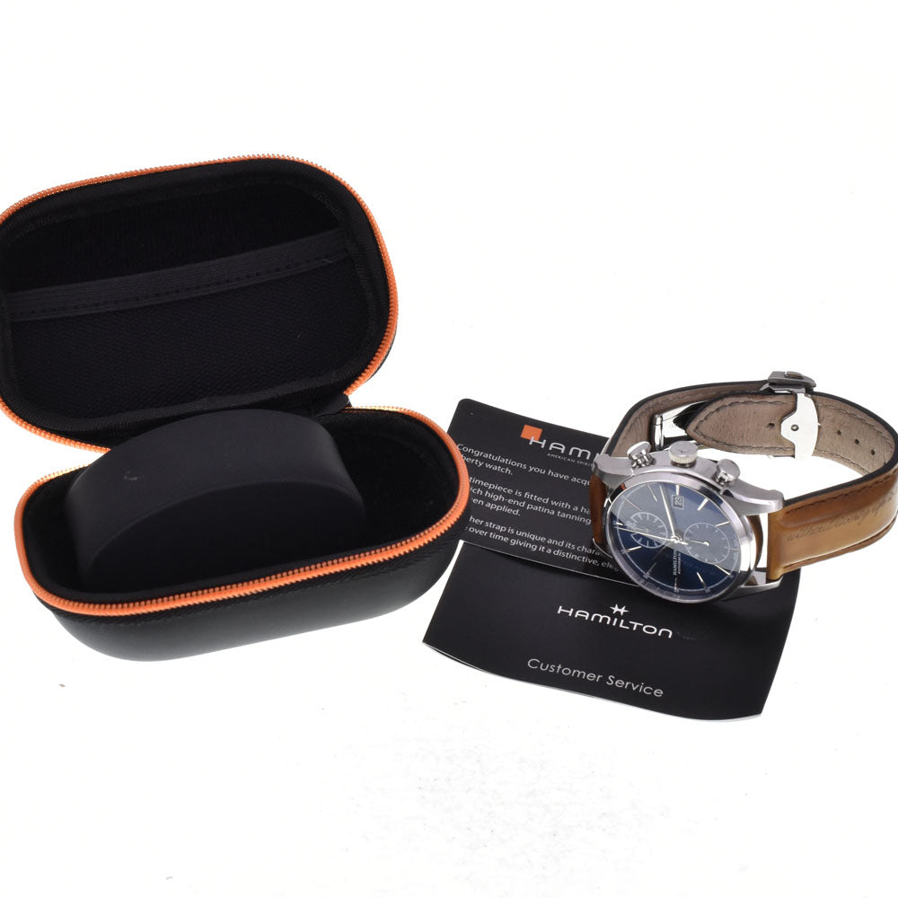 HAMILTON Jazz Master Spirit of Liberty H324161 Chronograph Date blue Dial Automatic Men's
 Watch A#143831