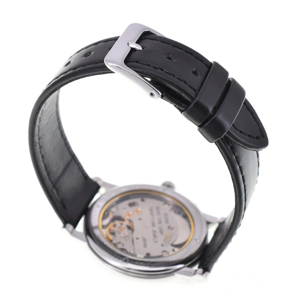 SEIKO Laurel 4S24-0060 see-through back black Dial Hand Winding Men's
 Watch R#143832