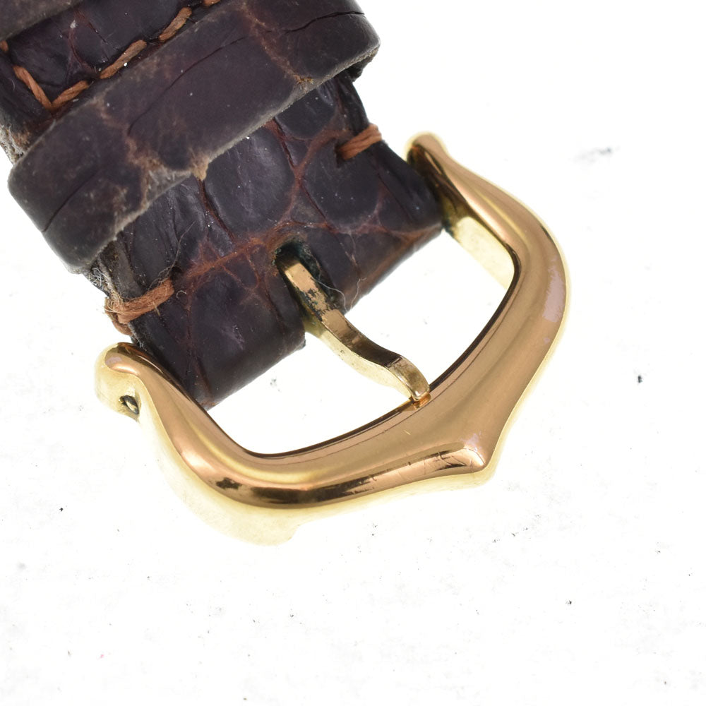 CARTIER Must tank Vermeille 5057001 SV925 (Gold Plated) / Leather Ivory Dial Quartz Ladies
 Watch R#143835