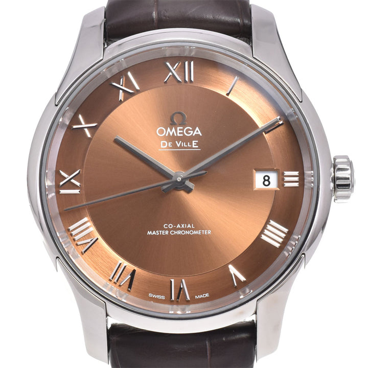 OMEGA De Ville Hour Vision 433.13.41.21.10.001 date master chronometer Brown Dial Automatic Men's
 Watch A#143839