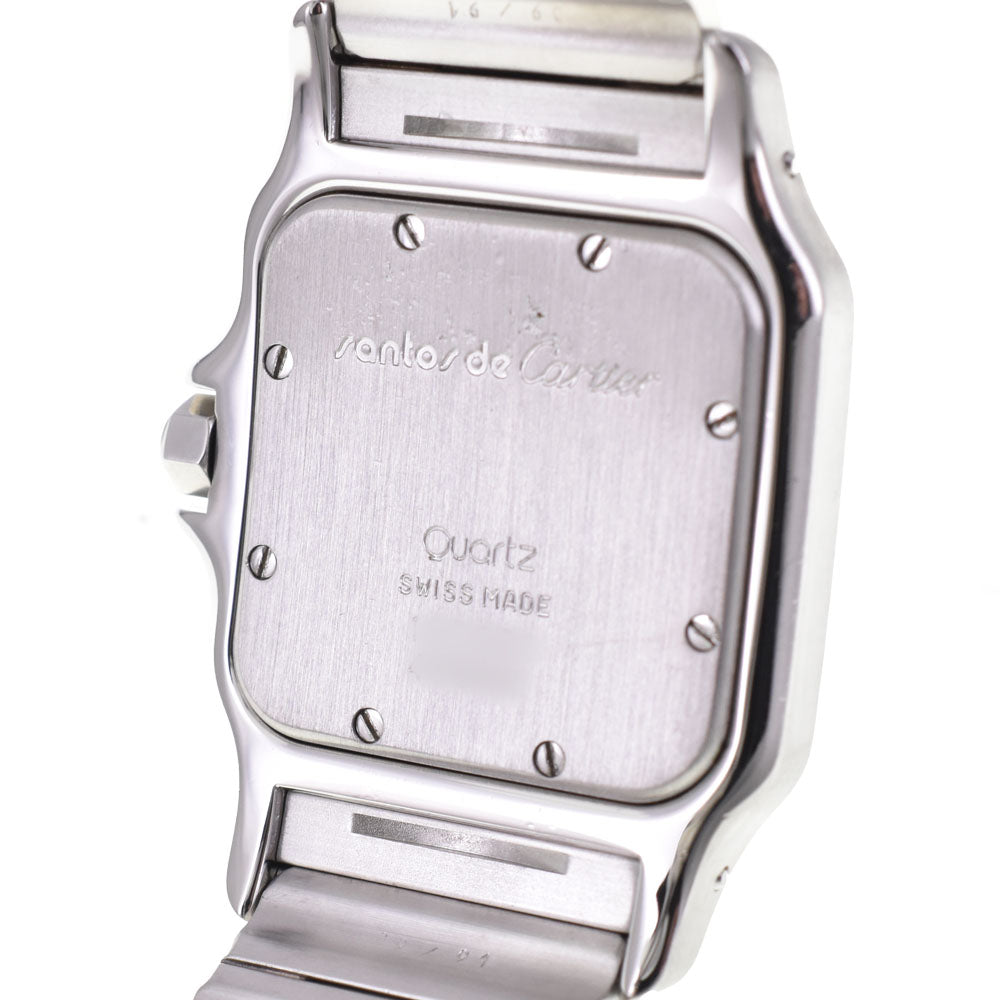 CARTIER Santosgalbe LM W20023C4 Date Stainless Steel / YG gray Dial Quartz Men's
 Watch B#143841