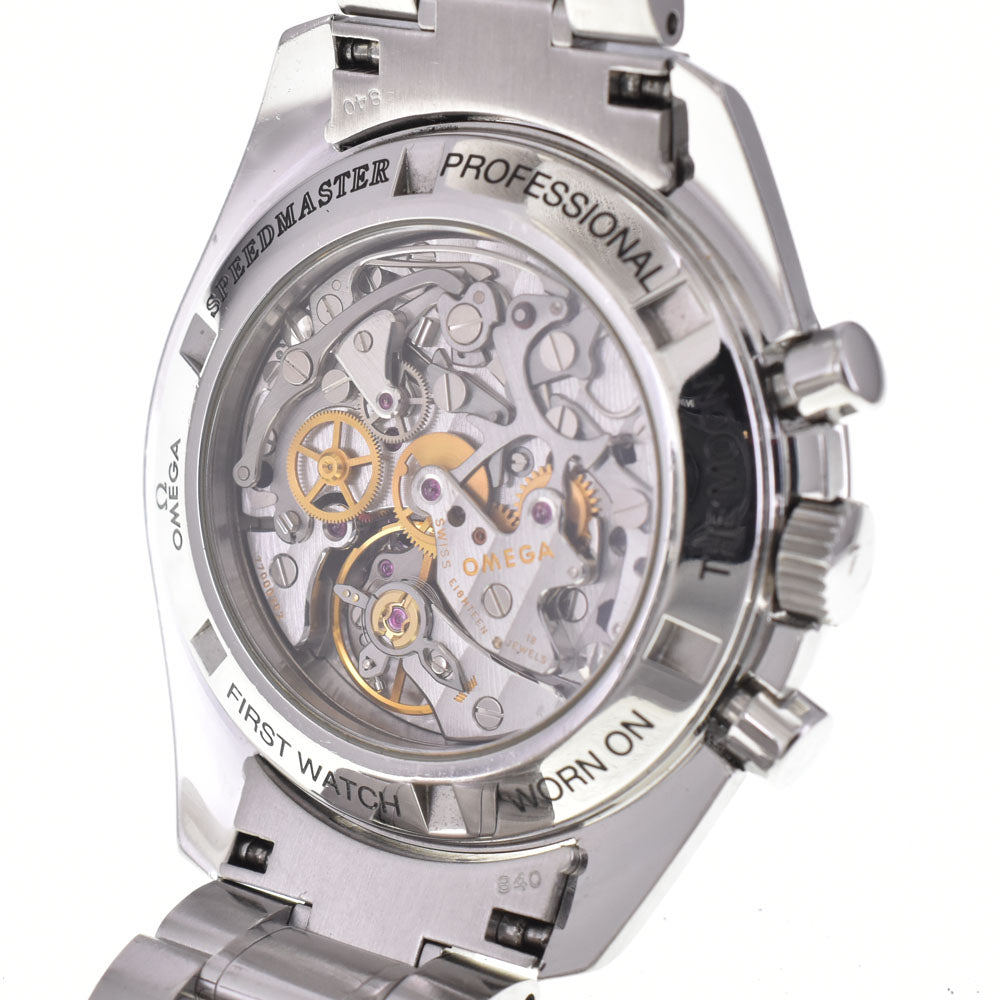 OMEGA Speedmaster Professional Moon Watch 3572.50 see-through back black Dial Hand Winding Men's
 Watch A#143843