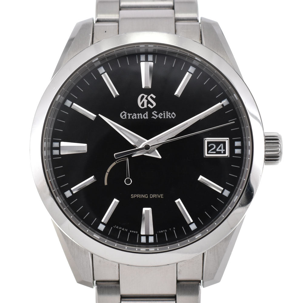 SEIKO Grand Seiko SBGA301/9R65-0BM0 Power reserve date black Dial Spring drive Men's
 Watch R#143844