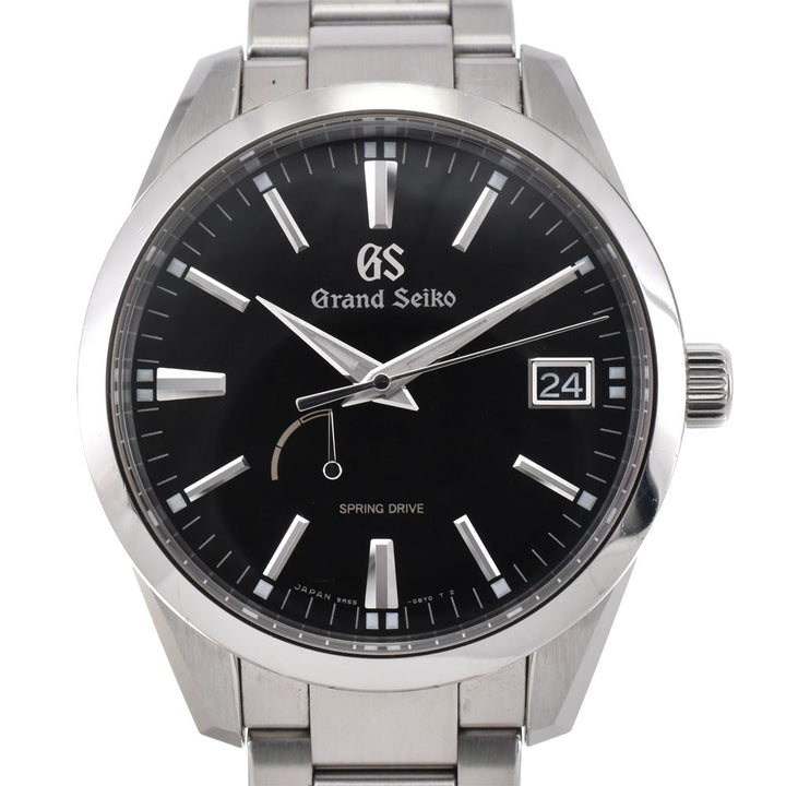 SEIKO Grand Seiko SBGA301/9R65-0BM0 Power reserve date black Dial Spring drive Men's
 Watch R#143844