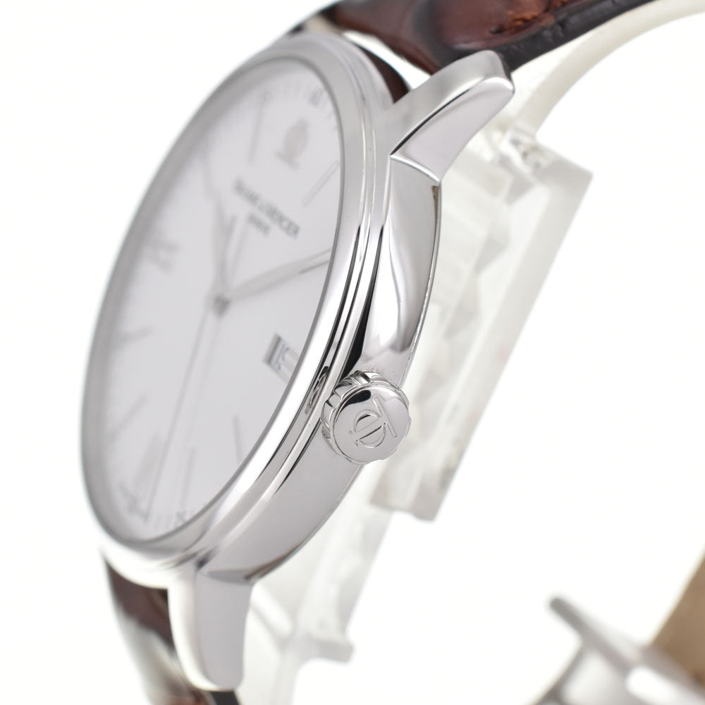 with paper Baume & Mercier Classima 65553 Date white Dial Quartz Men's
 Watch R#143848