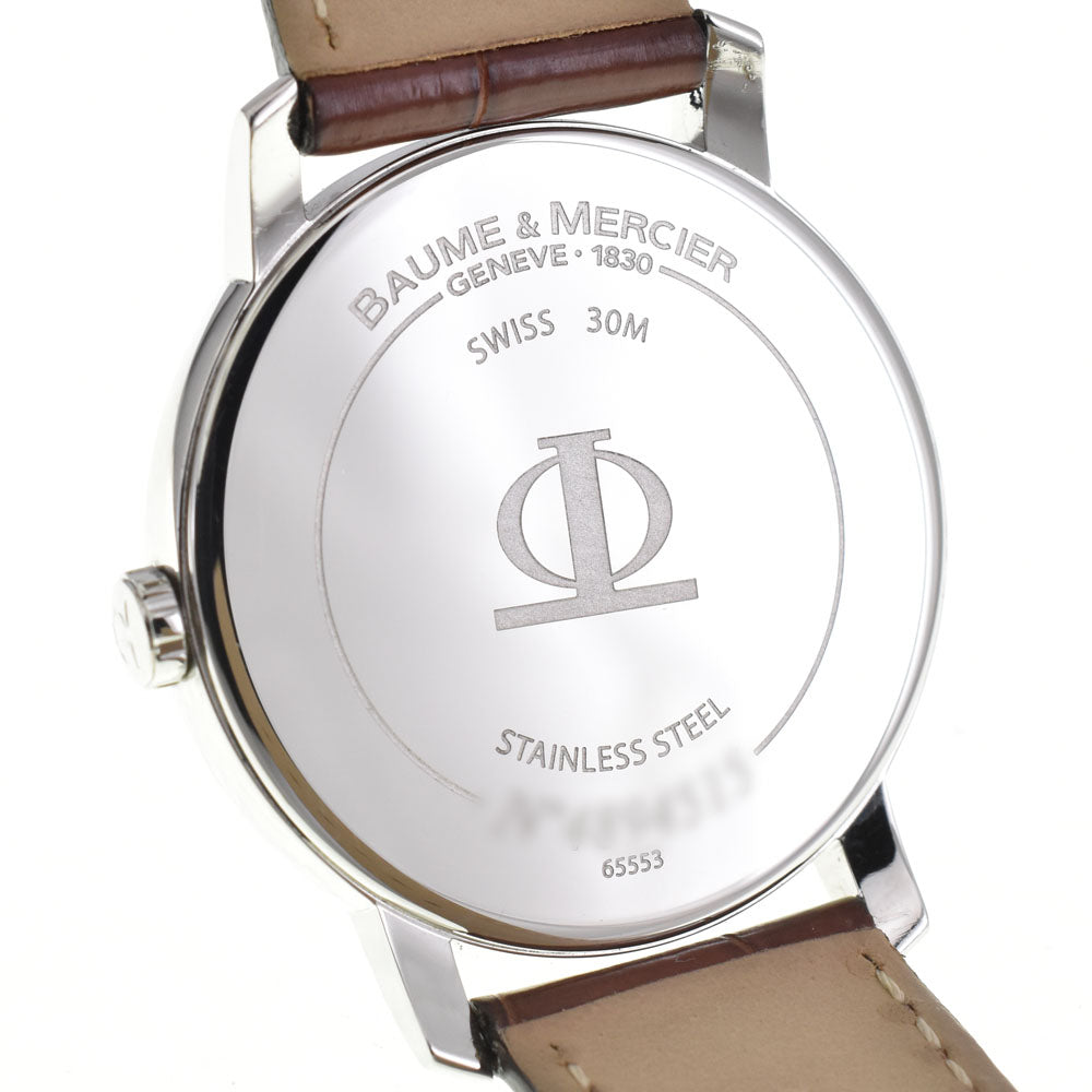 with paper Baume & Mercier Classima 65553 Date white Dial Quartz Men's
 Watch R#143848