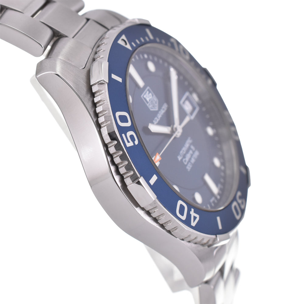 with paper TAG HEUER Aqua racer WAN2111.BA0822 Caliber 5 Date blue Dial Automatic Men's
 Watch A#143851