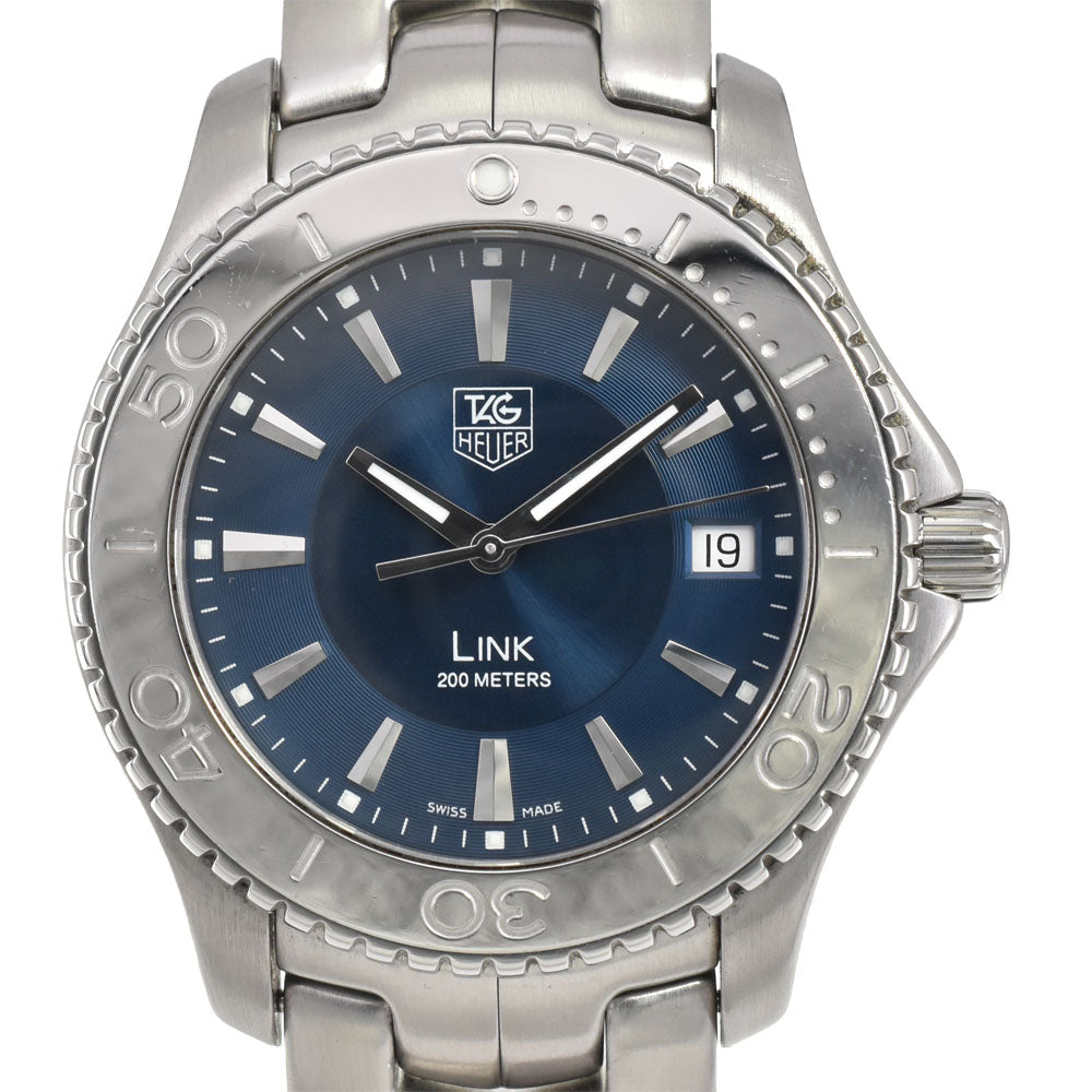 TAG HEUER Link WJ1112.BA0570 Date blue Dial Quartz Men's
 Watch R#143853
