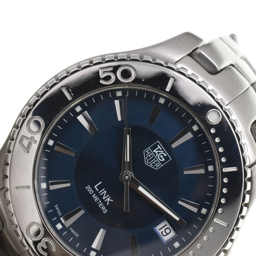 TAG HEUER Link WJ1112.BA0570 Date blue Dial Quartz Men's
 Watch R#143853