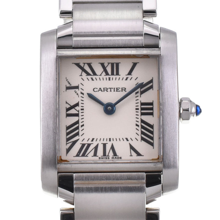 with paper CARTIER Tank francaise SM W51008Q3 Ivory Dial Quartz Ladies
 Watch A#143854