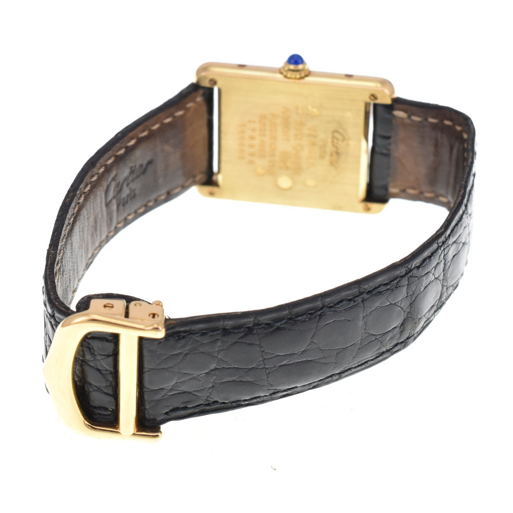 CARTIER Must tank LM Ｗ1006254 White/Trinity Dial Quartz Unisex
 Watch C#143861